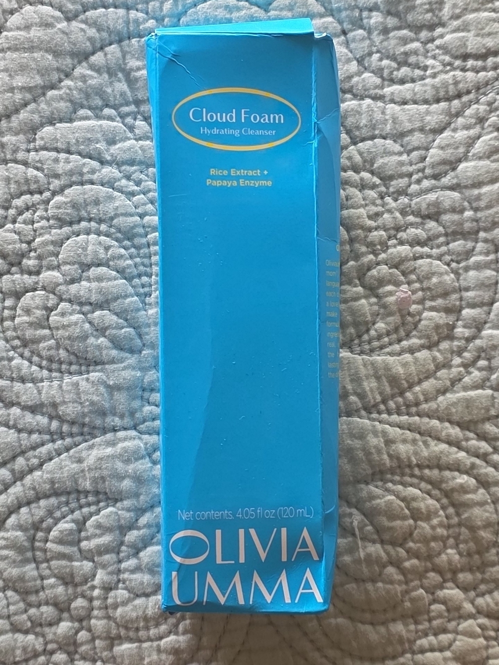 OLIVIAUMMA Cloud Foam Hydrating Cleanser 4.05 oz Rice Papaya K-Beauty